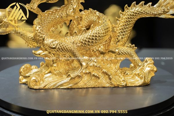 Tượng rồng phong thủy dát vàng 24k