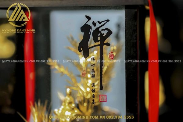 Tượng Thiền Sư Dát Vàng 24k - Biểu Tượng Trí Tuệ Và Tĩnh Lặng