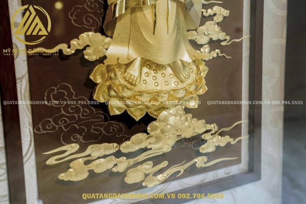 Tranh Phật A Di Đà Dát Vàng – Vẻ Đẹp Tâm Linh Vượt Thời Gian
