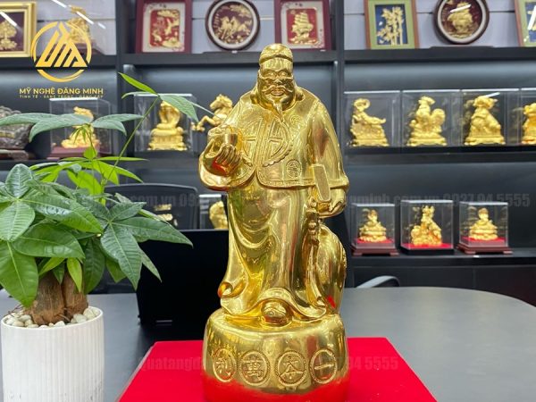 Tượng Quản Gia Dát Vàng 24K