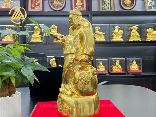 Tượng Quản Gia Dát Vàng 24K