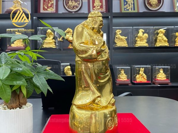 Tượng Quản Gia Dát Vàng 24K